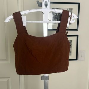 ZARA Open Back Crop Top